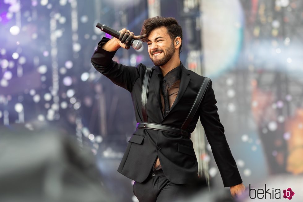 Agoney en el escenario del Coca Cola Music Experience. Foto: Bekia